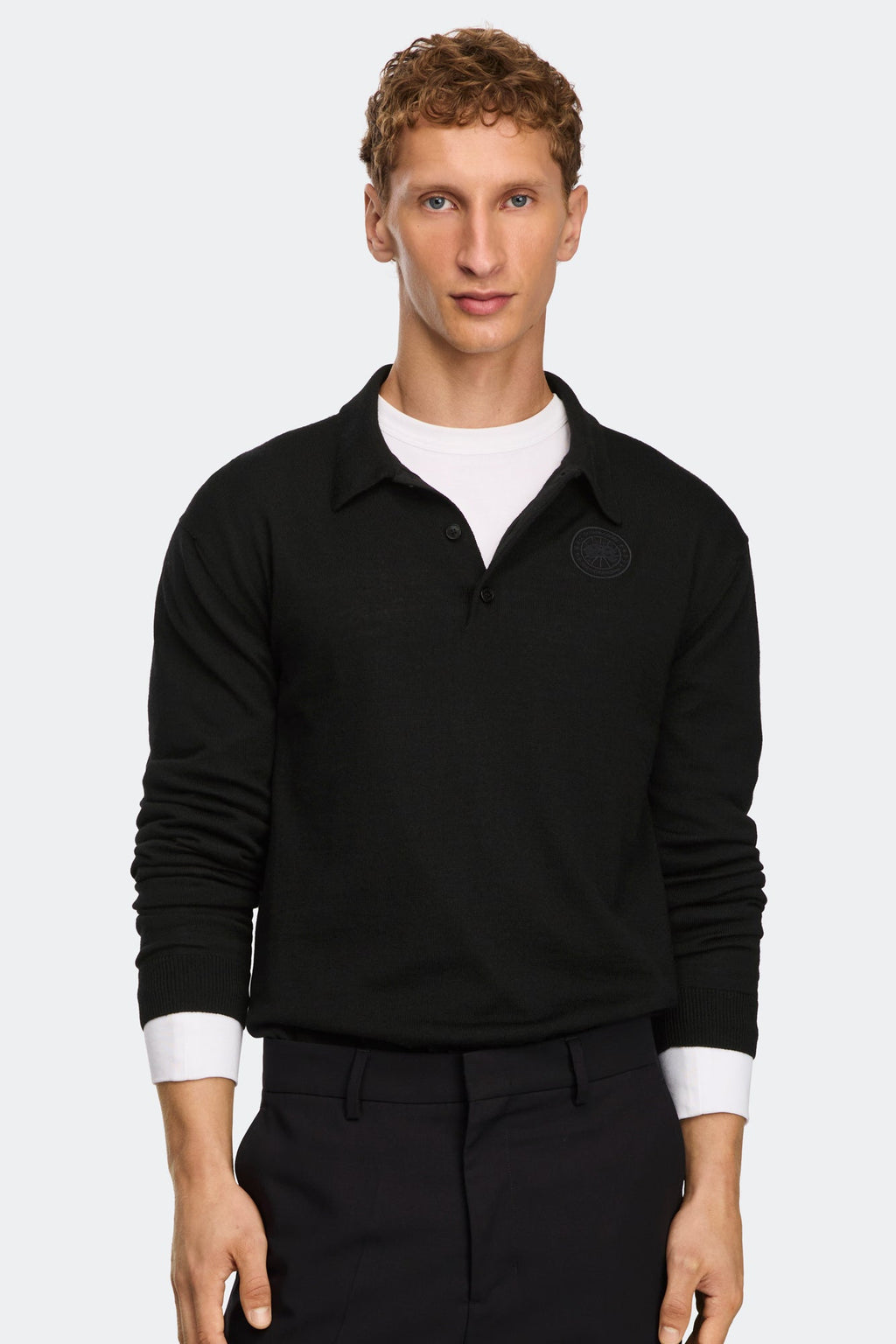 Petitot Knit Long Sleeve Polo