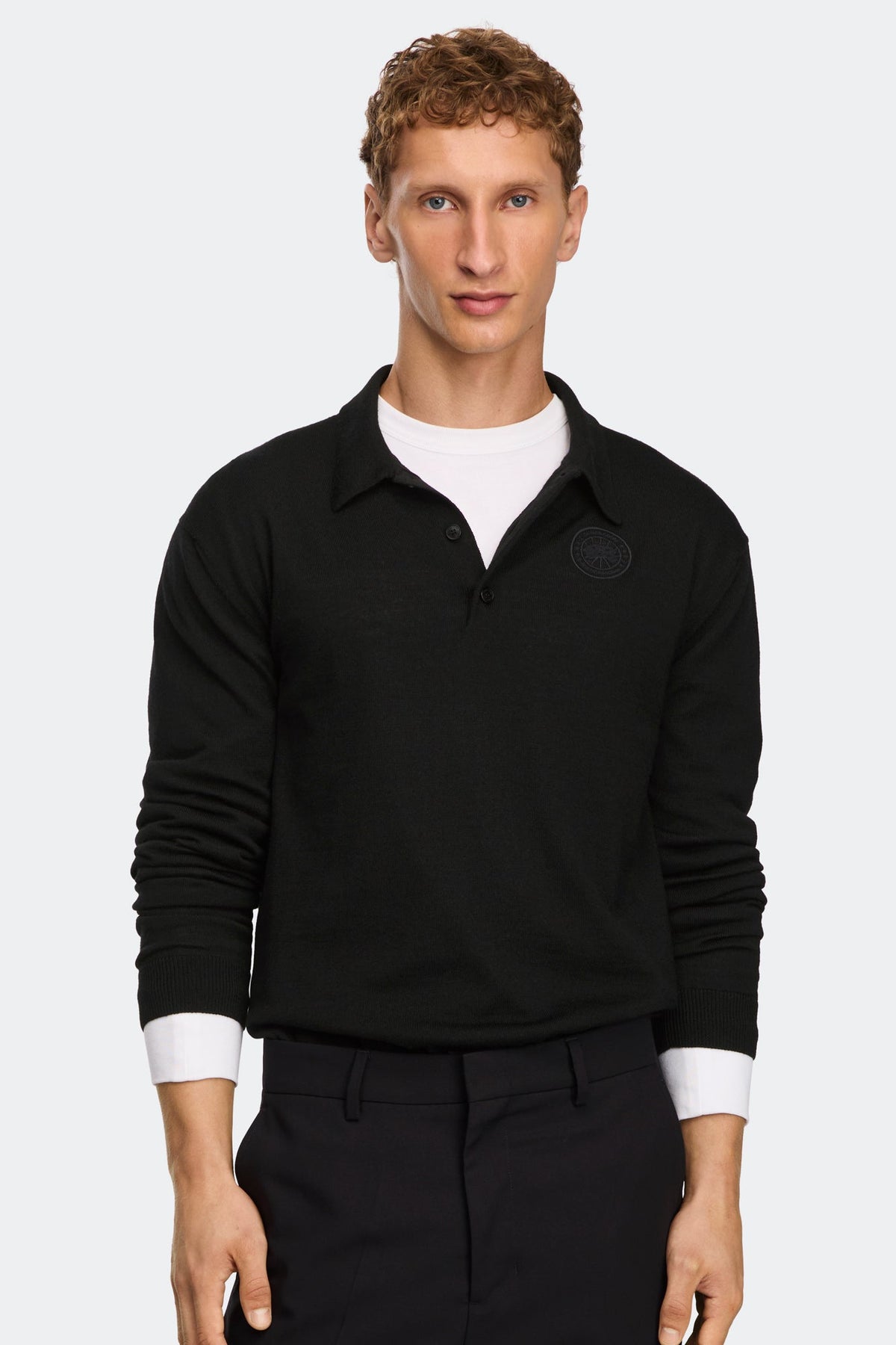 Petitot Knit Long Sleeve Polo