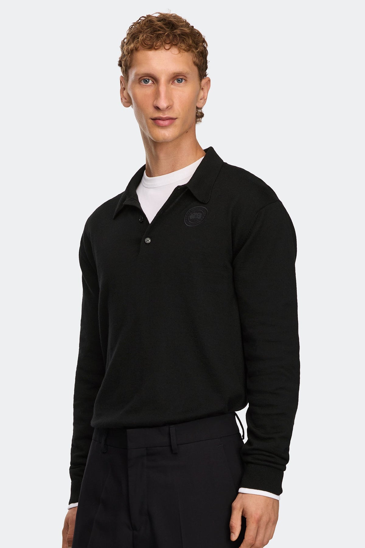 Petitot Knit Long Sleeve Polo