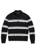 Petitot Striped Knit Long Sleeve Polo